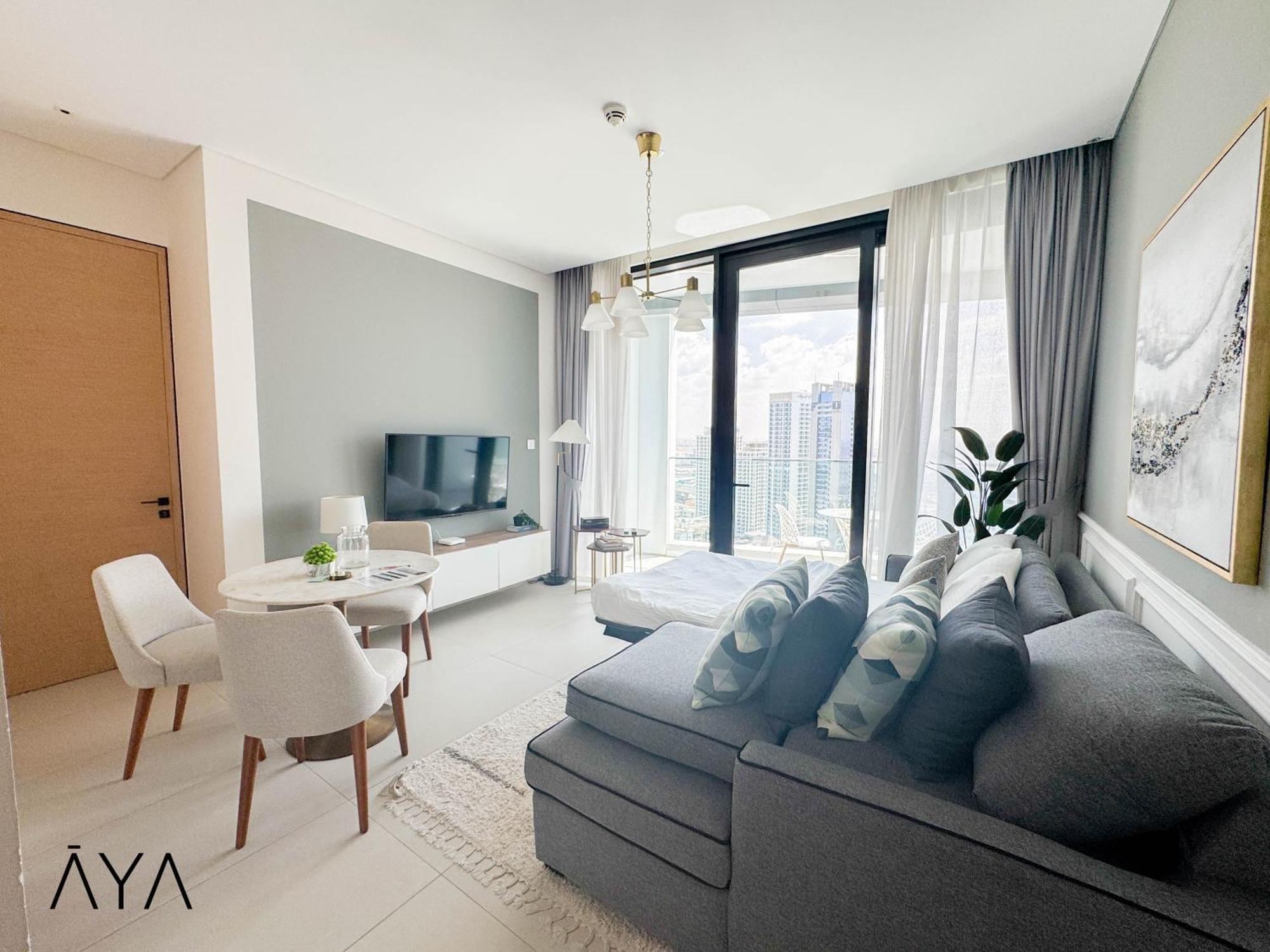 Jumeirah Gate Tower 1 - Stylish Apartment With Pool & City Views Dubai Exterior photo